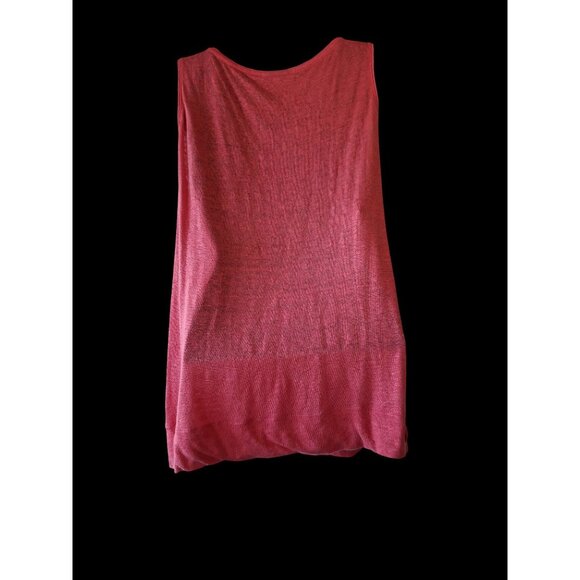 J. Jill Womens Sleeveless Lightweight Red Linen Tank Top Size M - Picture 3 of 9